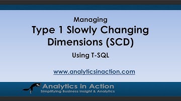 Managing Type 1 Slowly Changing Dimensions (SCD) Using T-SQL