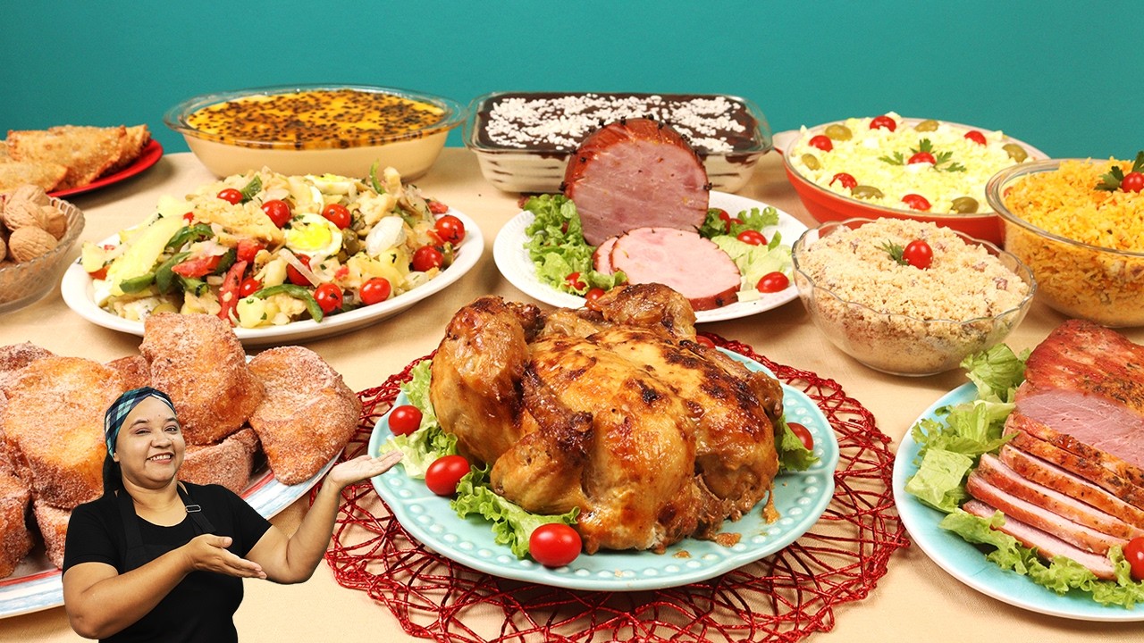 Ceia de Natal COMPLETA + de 10 RECITAS Deliciosas para seu Natal ser um SUCESSO Passo a passo !