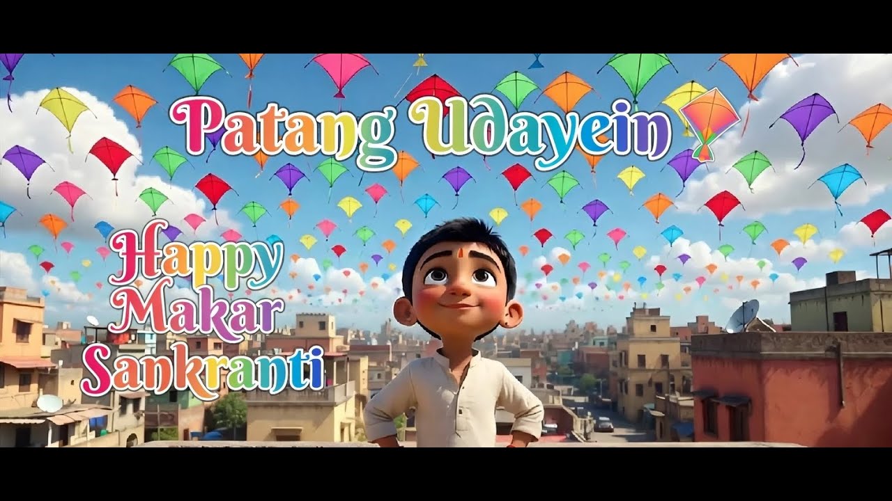 Patang Udayein🪁!  | Kite Flying Rhyme for Children |🪁Makar Sankranti 