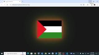 Design the flag of Palestine using HTML and CSS