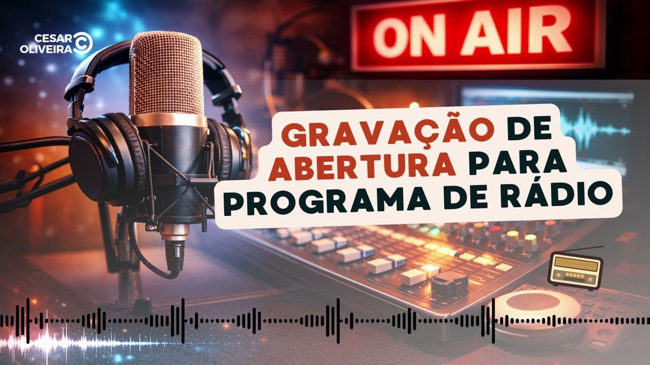 Gravação de Abertura para Programa de Rádio | Vinheta Profissional para Rádio e Web Rádio