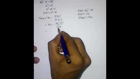Newton-Raphson iteration formula