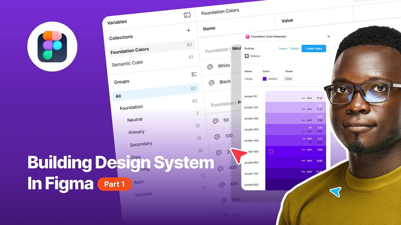 Building Design System in Figma (Variables) - Part 1 - YouTube