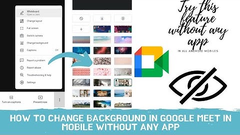 How to change background in google meet in mobile without any app and without presenting 2021 #meet