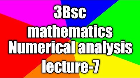 3 Bsc mathematics Numerical analysis semester-6