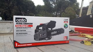 $99 ozito 25cc chainsaw and modding ( joncutter zenoah g2500 clone)