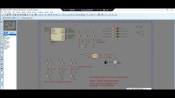 Automatic Water Level Controller - Proteus Simulation