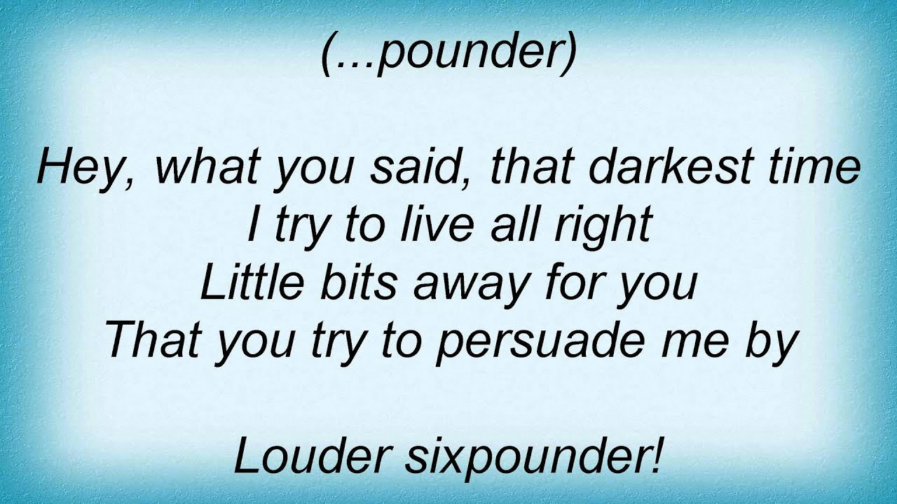 Children Of Bodom - Sixpounder Lyrics