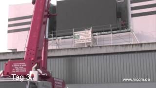 LED-Wand Installation in nur 4 Tagen - VICOM LED-Display P10