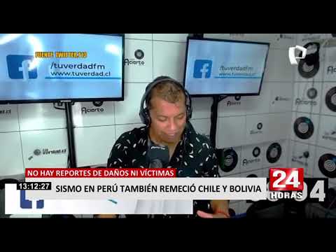 24Horas Así se vivió potente sismo de 6.9 en Chile y Bolivia