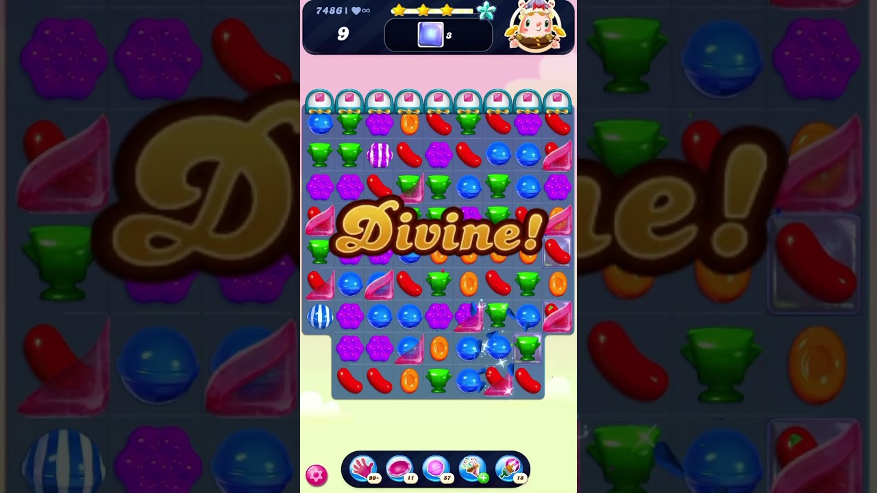 candyページ Candy crush saga level 7486 - YouTube