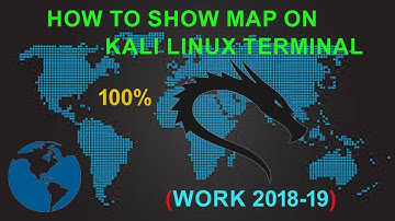 MapSCII - The Whole World In Your Console | World Map on Kali Linux (work 2018-19) in Hindi / Urdu