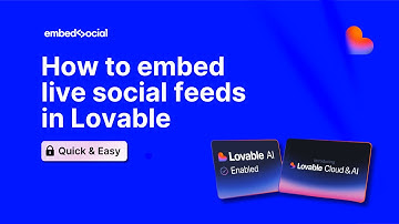 How to embed live Social Media Feeds in Lovable?