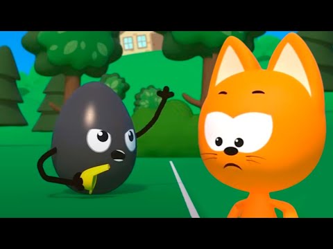 Meow Kitty lompat ke clouds! बादल से गिरे फल 🍓🍌 Cartoons anak-anak • बच्चों के लिए