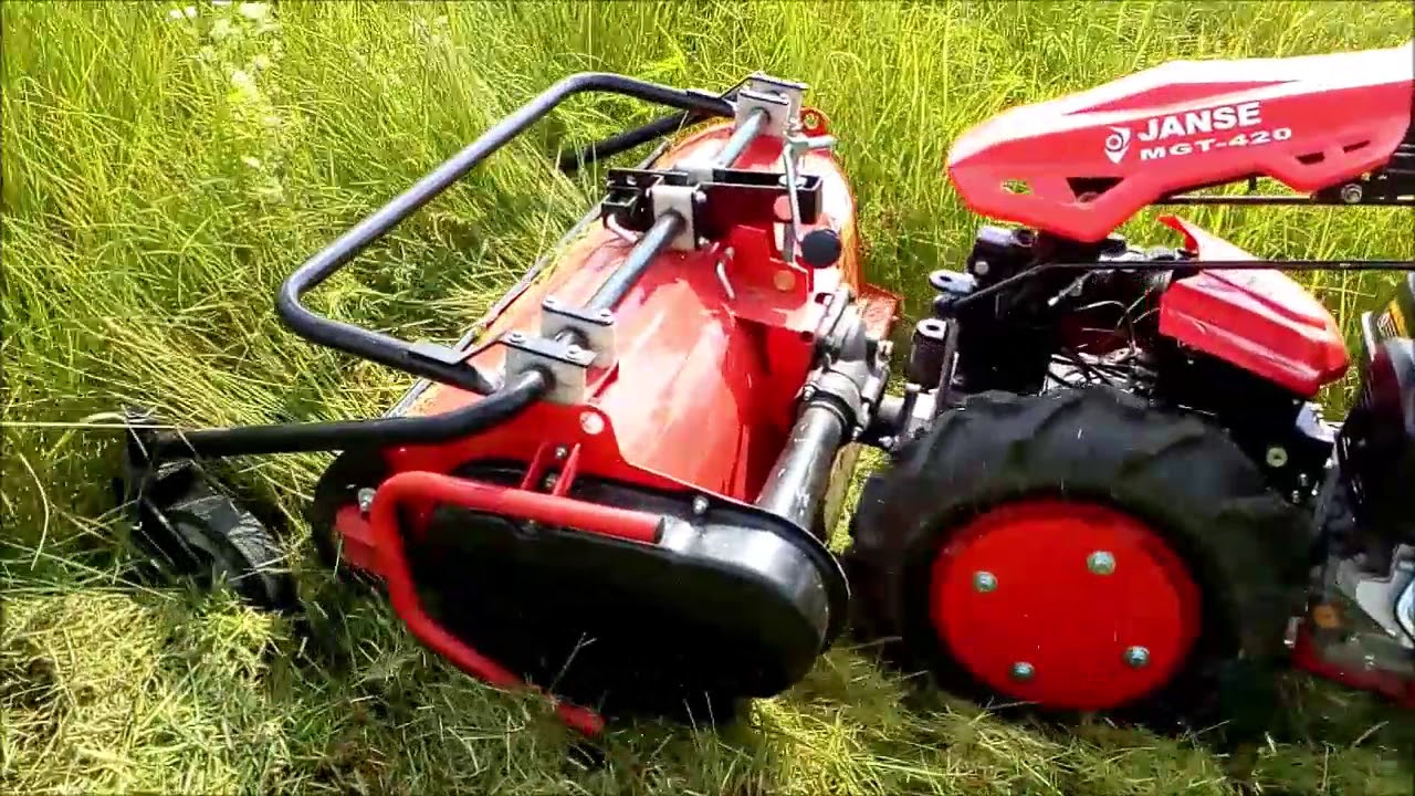 Flail Mower For Mgt 4 Walking Tractor Kosiarka Bijakowa Do Ciagnika Jednoosiowego Schlegelmulcher Youtube