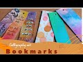 how to make bookmarks/ bookmark coloring with brush Pens