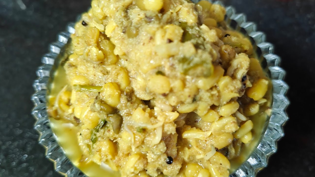 Goan Style Simple Muga Gathi recipe /Sprouted Moong curry.