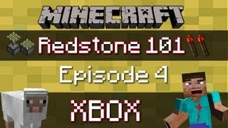 Redstone 101 - Minecraft Xbox 360 : HOW TO MAKE A FUTURISTIC AIRLOCK DOOR IN MINECRAFT XBOX !