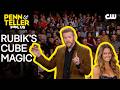 Magier Verblüfft Penn Teller Mit Einem Zaubertrick Mit Dem Zauberwürfel Penn Teller Fool U