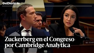 Alexandra OcasioCortez pregunta a Mark Zuckerberg por Cambridge Analytica