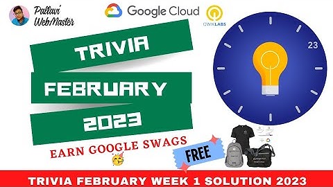Qwiklabs Trivia February - Week 1 Solution #qwiklabs #trivia #quiz  #free #swags #googlecloud