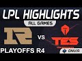 RNG vs TES Highlights ALL GAMES LPL Spring Playoffs R4 2021 Royal Never Give Up vs Top Esports by On