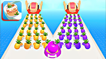 Max Levels PANCAKE RUN 🍌🍇🍓🍍🥞💕: All Levels Gameplay Walkthrough Android, iOS New UPDATE