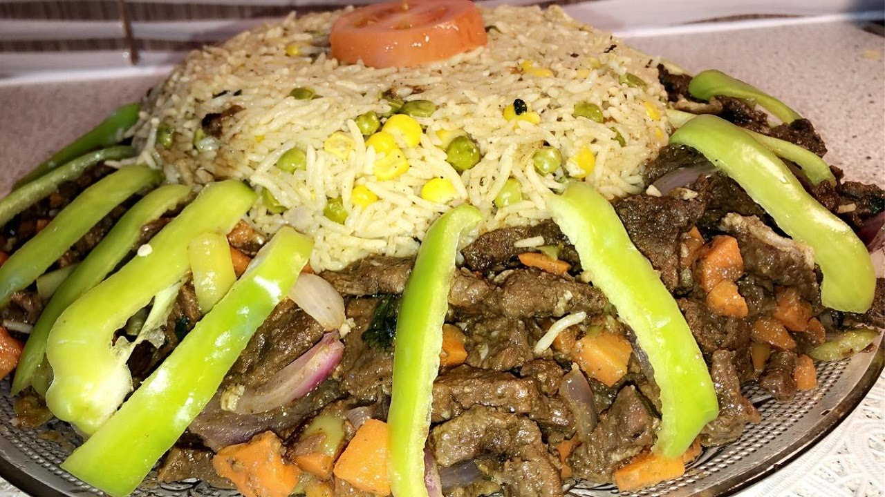 How to make Somali Rice Beef Easy recipe l Ich habe noch nie so ...