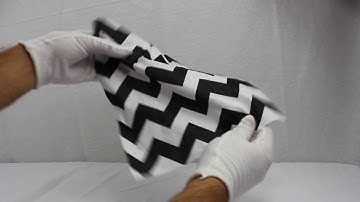 1" One Inch Chevron Poly Cotton Fabric