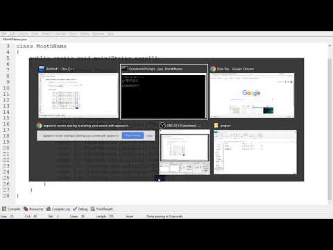 Program to print Month Name based on given number using switch in Java (in Telugu)