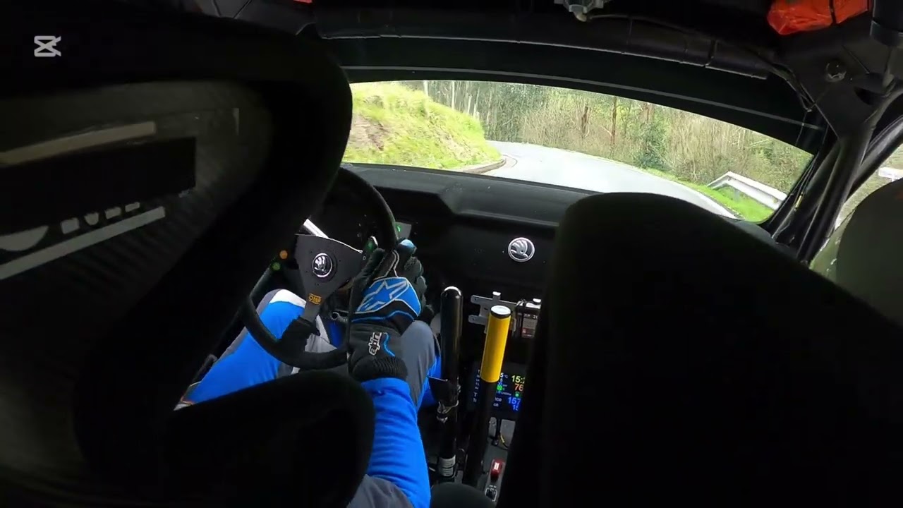 Rally Urdaibai 2025 tc 6//Aitzol Apalantza Skoda Rally 2 Evo