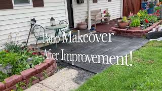 Rubber Pavers  Patio Makeover!