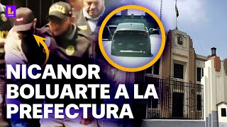 Nicanor Boluarte es detenido y trasladado a la Diviac: Así fue su recorrido a la Prefectura