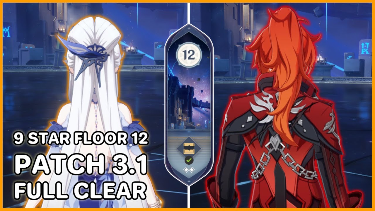 Patch 3.1 Spiral Abyss Floor 12 with Ningguang and Diluc as the Main DPS (9 Star) | Genshin Impact