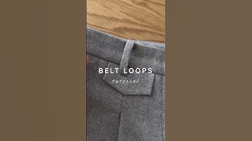 How I stitch belt loops ✨#sewingtutorial #sewsewsew #sewistsofinstagram #sewing #sewingproject