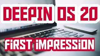 DEEPIN OS 20 |  First Impression 2020