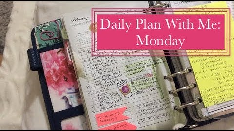 A Week In My Planner: Monday | Functional Daily Plan With Me | Franklin Covey