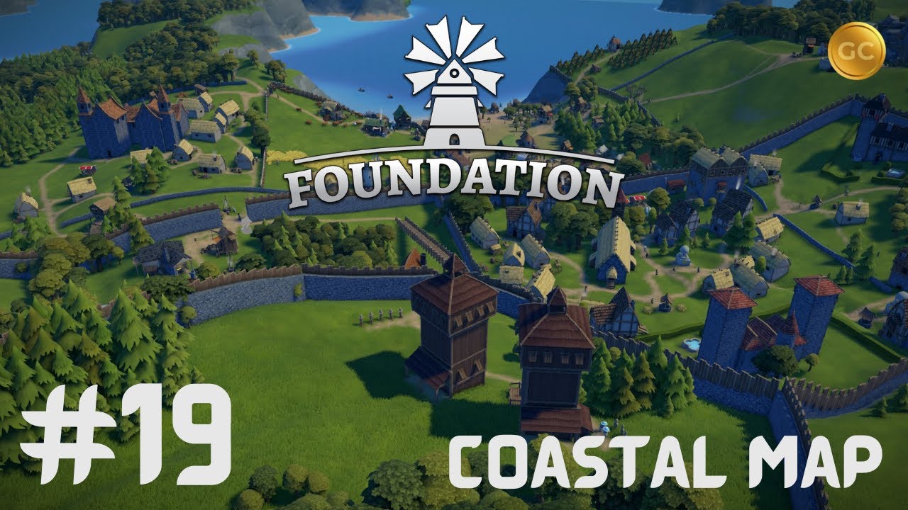 Foundation Gameplay 2022 | Update 1.8.1 | Coastal Map | Medieval Sandbox  City Builder | EP 19 - YouTube