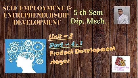 SEED Unit-3 Part-4.1 Product development stages By P. N. Chhaniyara