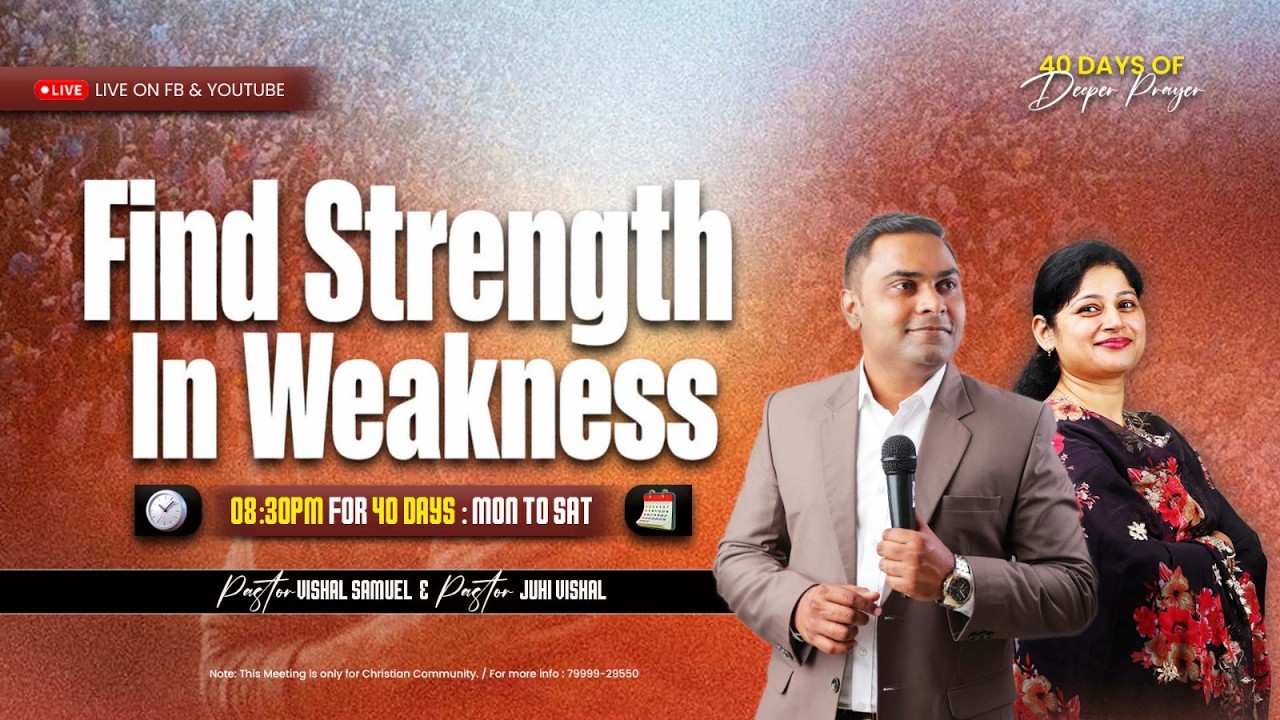 🔥 40 DAYS OF DEEPER PRAYER 🔥| Pastor Vishal Samuel | AJMI INDORE