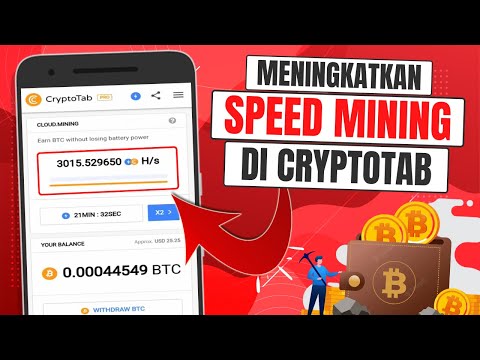 Cara Meningkatkan Speed Mining Bitcoin Di CryptoTab