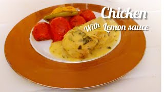 easy and creamy lemon chicken recipe!!! #chickenrecipe #chickendinner دجاج بصوص الليمون