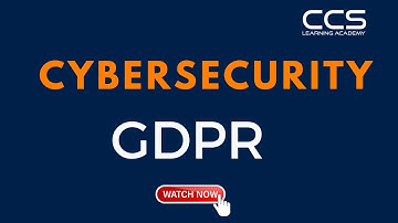 Cybersecurity : GDPR | General Data Protection Regulation | Cybersecurity Training