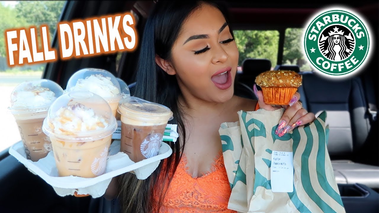 Trying Starbucks NEW FALL DRINKS AND TREATS!