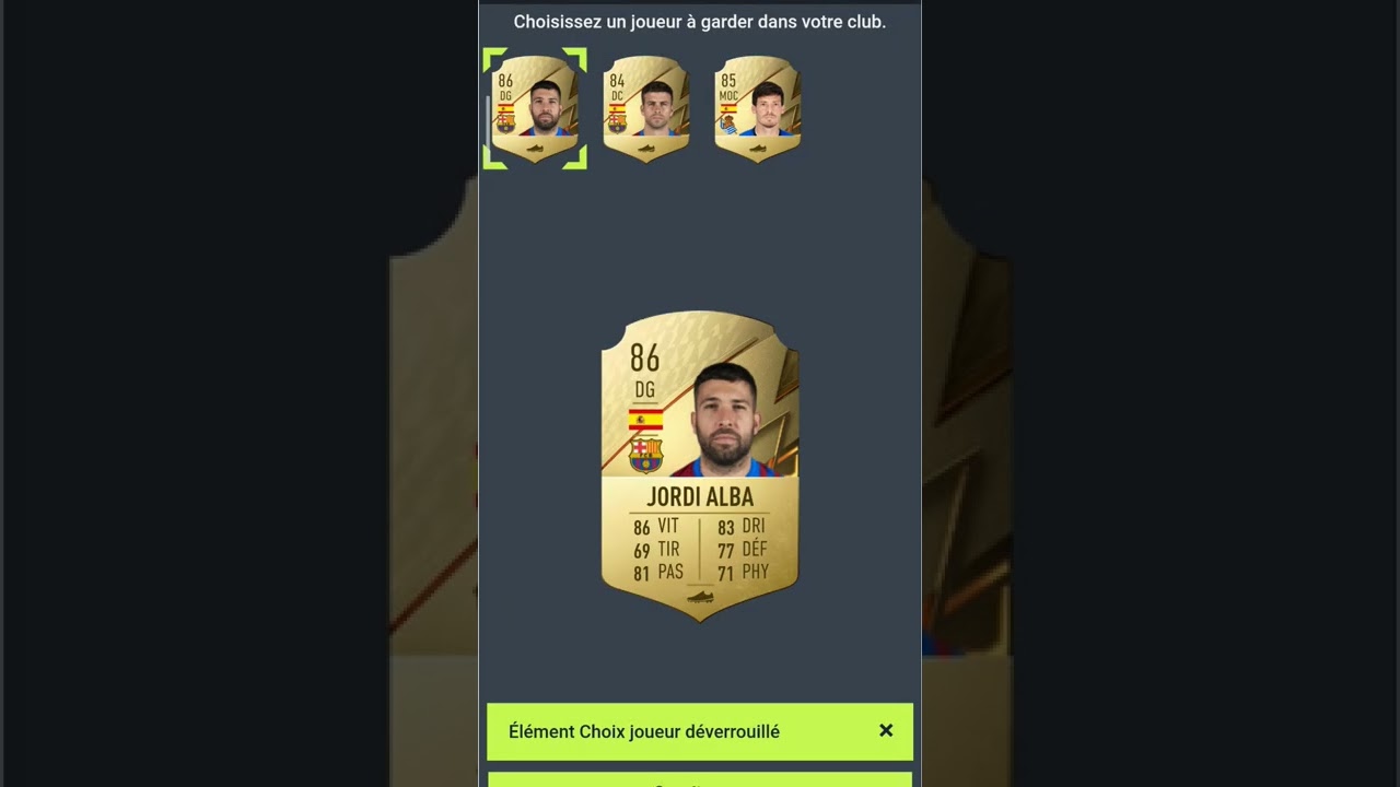 CHOIX JOUEURS 84+ LALIGA FIFA 22