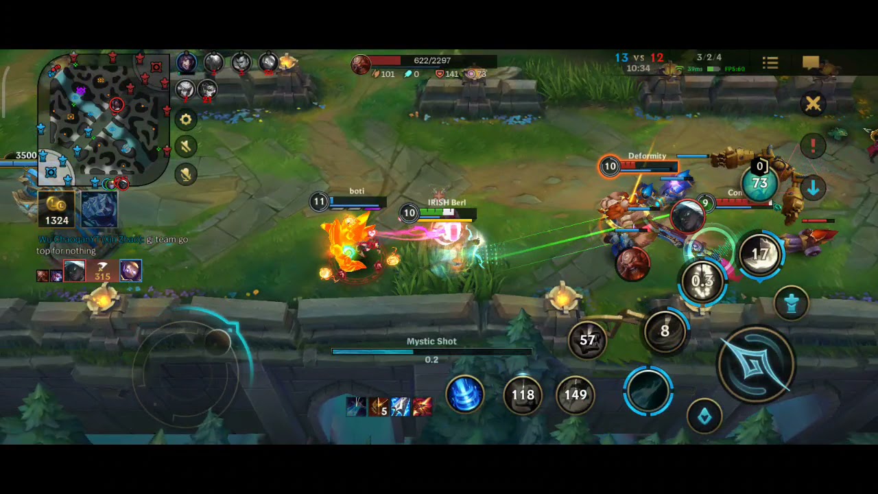 Wild Rift Gameplay on Xiaomi Pocophone X3 Pro.