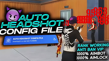 Free Fire Auto Headshot Config File 🎯🔥 Macro Aimbot + No Recoil Regedit 😈 Antiban VIP Script