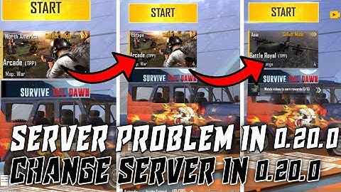 How to Change server in 0.20.0 Pubg lite | Fix server issue in pubg lite |server issue in new update