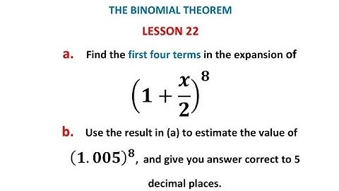 (a+b)^8 Binomial approximation| Pascal