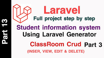 Laravel 6 Student Information System Part 13 ClassRoom CRUD (Edit and Delete) Part 3